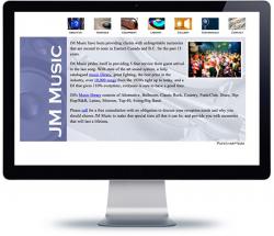 affordable drupal cms web design for Vancouver Music DJ