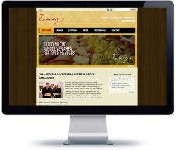 affordable cms web design for food catering, North Vancouver